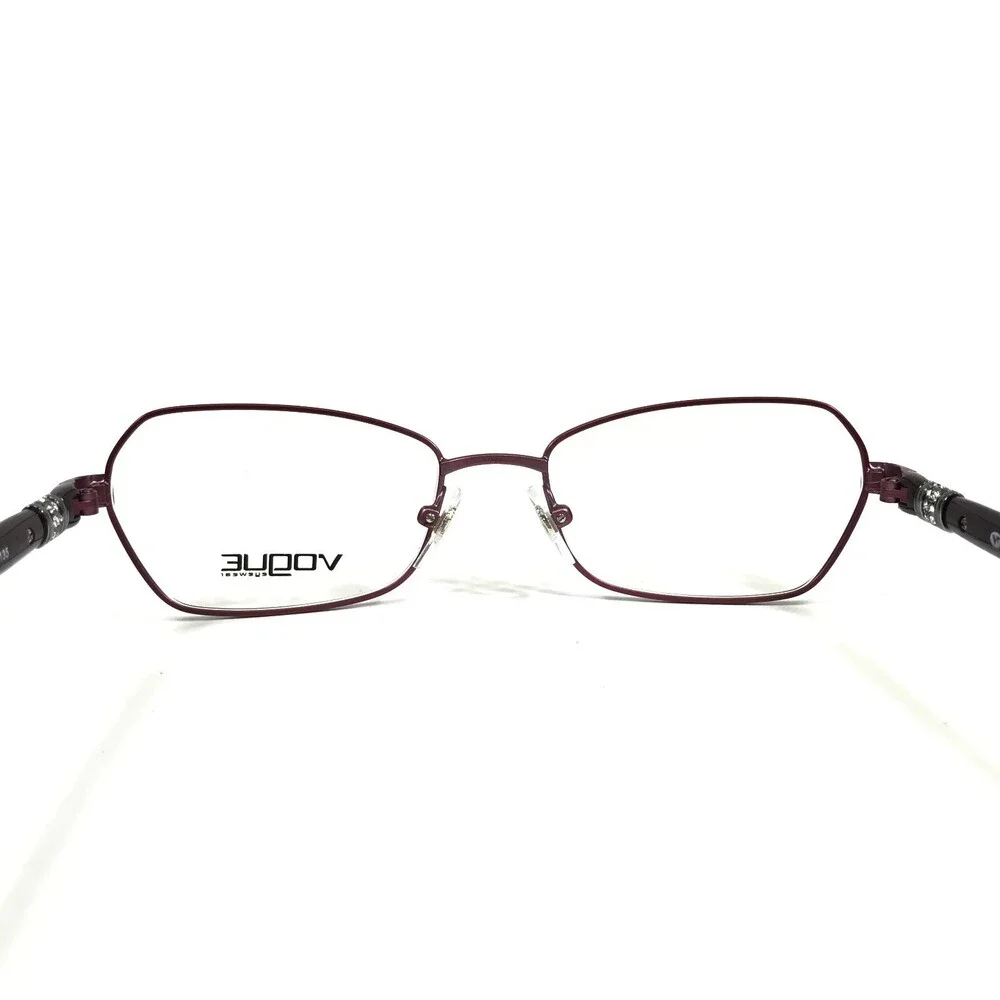 Vogue Eyeglasses Frames VO3970-B 977-S Violet Red Cat Eye Wire Rim 51-17-135